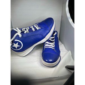 ⭐️⭐️Mens Converse. Blue, Leather, Basketball Shoe Size 12,    ⭐️⭐️